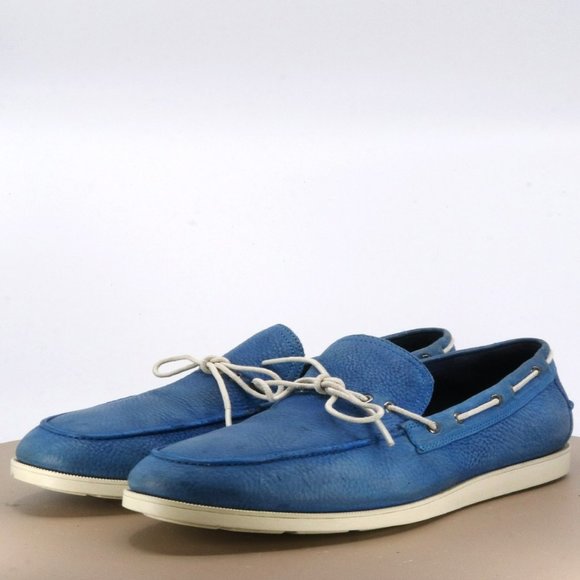 Cole Haan Nik Air Men's Boat Shoes Size 10 Leather Blue